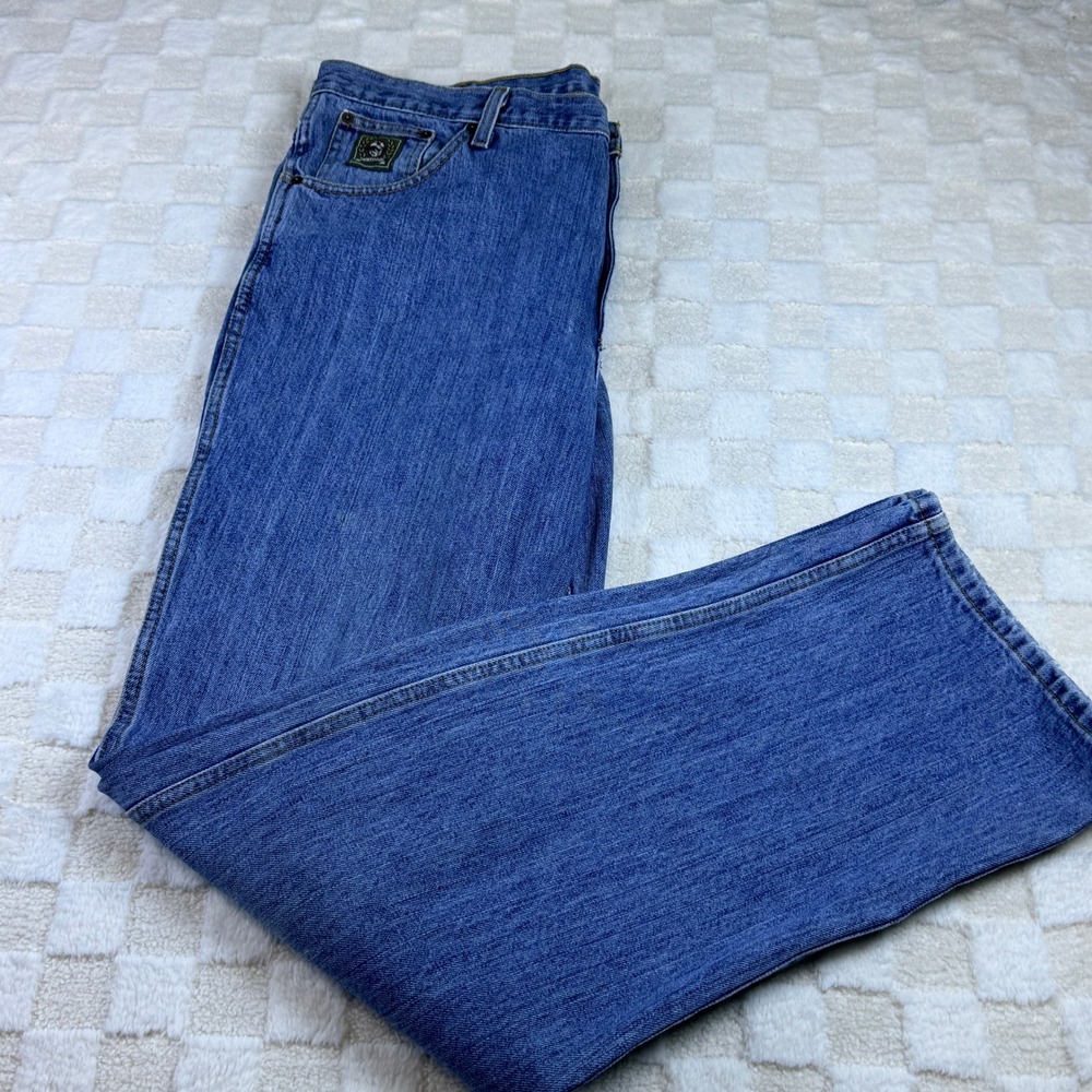 Cinch Green Label Mens 38x36 Medium Wash Straight Leg Western Jeans MB90530001